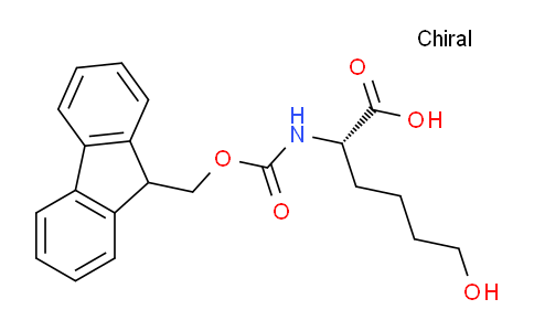CAS No. 374899-60-2, (S)-2-((((9H-Fluoren-9-yl)methoxy)carbonyl)amino)-6-hydroxyhexanoic acid