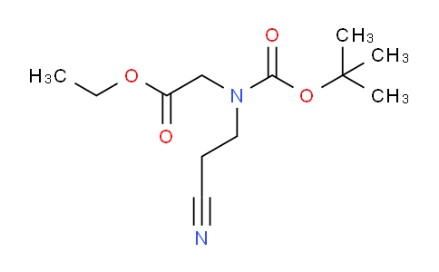 CAS No. 266353-18-8, Ethyl 2-((tert-butoxycarbonyl)(2-cyanoethyl)amino)acetate
