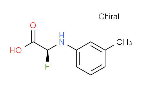 CAS No. 1260004-37-2, (S)-2-Fluoro-2-(m-tolylamino)acetic acid