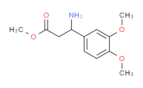 CAS No. 54503-20-7, Methyl 3-amino-3-(3,4-dimethoxyphenyl)propanoate