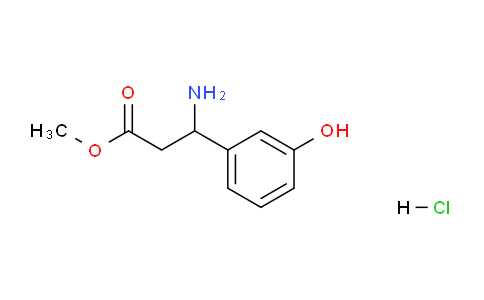 CAS No. 1206727-13-0, methyl 3-amino-3-(3-hydroxyphenyl)propanoate hydrochloride
