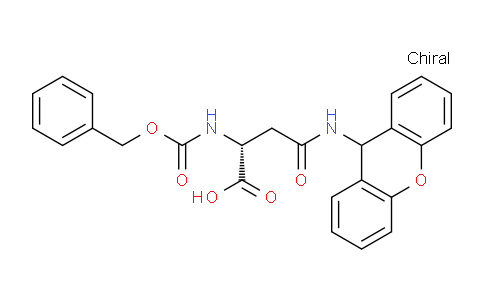 CAS No. 1313054-82-8, (R)-4-((9H-Xanthen-9-yl)amino)-2-(((benzyloxy)carbonyl)amino)-4-oxobutanoic acid