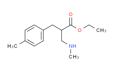 CAS No. 886366-02-5, Ethyl 3-(methylamino)-2-(4-methylbenzyl)propanoate