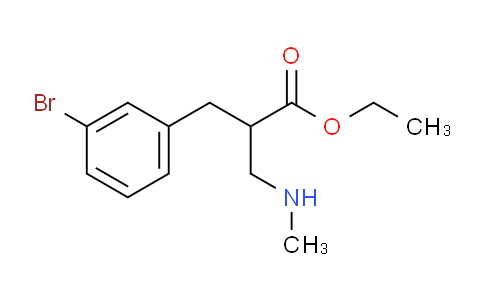 CAS No. 886366-12-7, Ethyl 2-(3-bromobenzyl)-3-(methylamino)propanoate