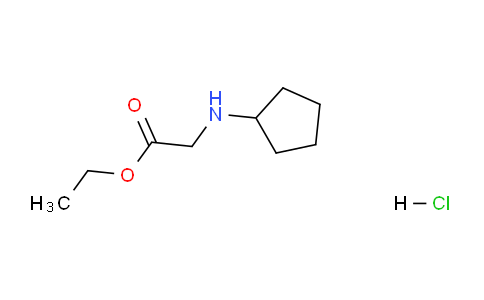 CAS No. 84126-69-2, N-Cyclopentyl-amino-acetic acid ethyl ester hydrochloride