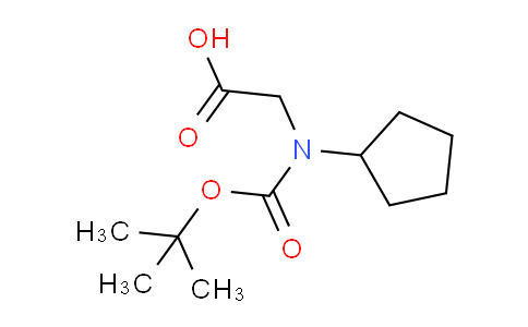 CAS No. 172834-23-0, 2-((tert-Butoxycarbonyl)(cyclopentyl)amino)acetic acid