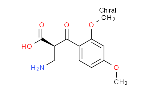 CAS No. 1253792-16-3, (R)-2-(Aminomethyl)-3-(2,4-dimethoxyphenyl)-3-oxopropanoic acid