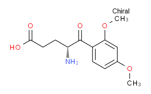 CAS No. 1253789-85-3, (R)-4-Amino-5-(2,4-dimethoxyphenyl)-5-oxopentanoic acid