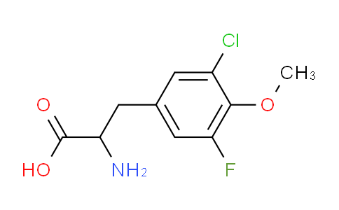CAS No. 1260005-16-0, 2-Amino-3-(3-chloro-5-fluoro-4-methoxyphenyl)propanoic acid