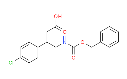 CAS No. 78131-31-4, 4-(((Benzyloxy)carbonyl)amino)-3-(4-chlorophenyl)butanoic acid