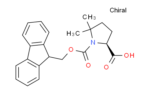 CAS No. 1310680-23-9, (S)-1-(((9H-Fluoren-9-yl)methoxy)carbonyl)-5,5-dimethylpyrrolidine-2-carboxylic acid