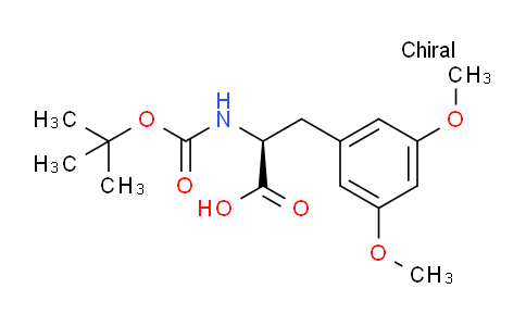 CAS No. 1213596-36-1, (S)-2-((tert-Butoxycarbonyl)amino)-3-(3,5-dimethoxyphenyl)propanoic acid