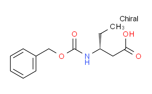 CAS No. 1263078-28-9, (R)-3-(((Benzyloxy)carbonyl)amino)pentanoic acid