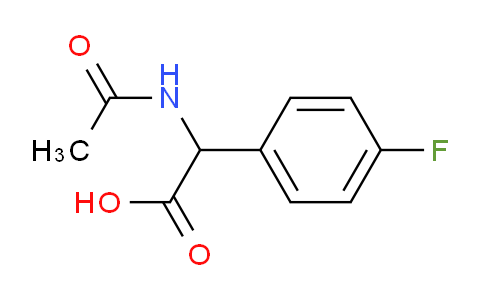 CAS No. 153381-37-4, 2-Acetamido-2-(4-fluorophenyl)acetic acid