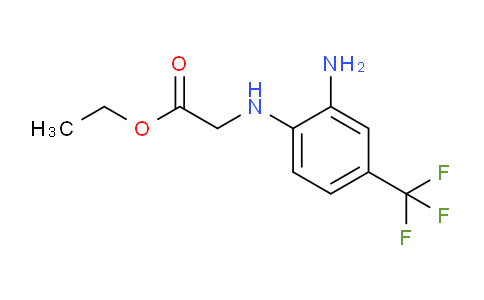 CAS No. 1178799-62-6, Ethyl 2-{[2-amino-4-(trifluoromethyl)phenyl]amino}acetate