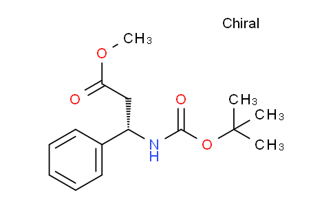CAS No. 190189-97-0, (S)-Methyl 3-((tert-butoxycarbonyl)amino)-3-phenylpropanoate