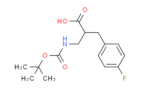 CAS No. 1255099-58-1, 3-((tert-Butoxycarbonyl)amino)-2-(4-fluorobenzyl)propanoic acid