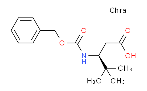 CAS No. 1159138-98-3, (S)-3-(((Benzyloxy)carbonyl)amino)-4,4-dimethylpentanoic acid