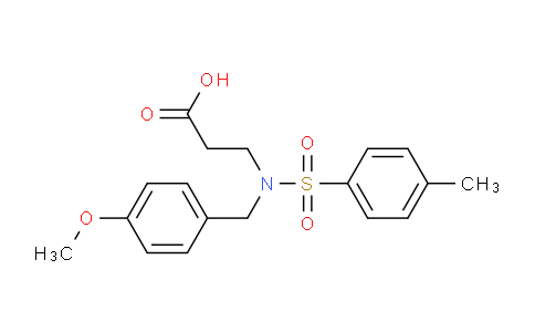 CAS No. 1311254-73-5, 3-(N-(4-Methoxybenzyl)-4-methylphenylsulfonamido)propanoic acid