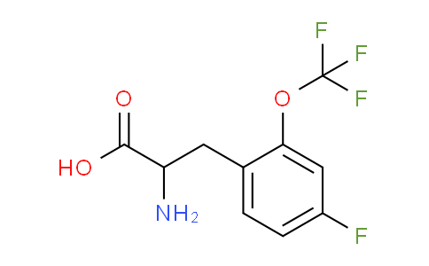 CAS No. 1435806-18-0, 2-Amino-3-(4-fluoro-2-(trifluoromethoxy)phenyl)propanoic acid