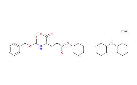 CAS No. 111479-43-7, Dicyclohexylamine (S)-2-(((benzyloxy)carbonyl)amino)-5-(cyclohexyloxy)-5-oxopentanoate