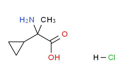 CAS No. 88807-89-0, 2-Amino-2-cyclopropylpropanoic acid HCl