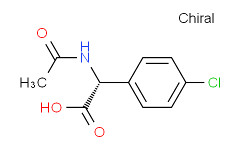 CAS No. 209725-74-6, (R)-2-Acetamido-2-(4-chlorophenyl)acetic acid