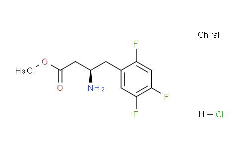 CAS No. 1374985-05-3, (R)-Methyl 3-amino-4-(2,4,5-trifluorophenyl)butanoate hydrochloride