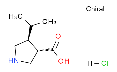 CAS No. 1049740-49-9, (3S,4S)-4-Isopropylpyrrolidine-3-carboxylic acid hydrochloride