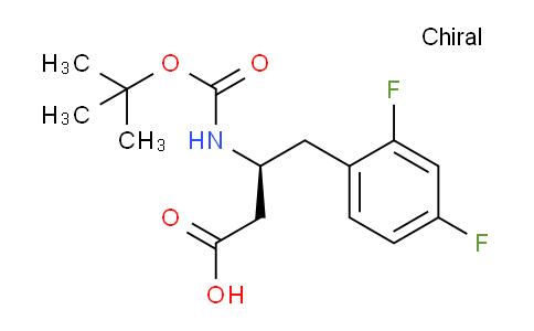 CAS No. 1956436-03-5, (S)-3-((tert-Butoxycarbonyl)amino)-4-(2,4-difluorophenyl)butanoic acid