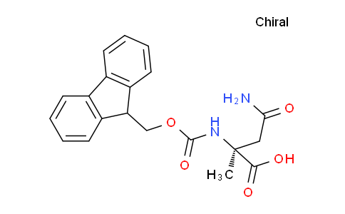 CAS No. 1403590-49-7, (S)-2-((((9H-Fluoren-9-yl)methoxy)carbonyl)amino)-4-amino-2-methyl-4-oxobutanoic acid