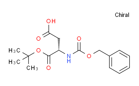CAS No. 47307-26-6, (S)-3-(((Benzyloxy)carbonyl)amino)-4-(tert-butoxy)-4-oxobutanoic acid