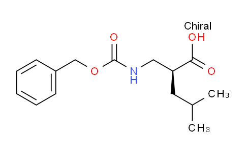 CAS No. 631899-15-5, (S)-2-((((Benzyloxy)carbonyl)amino)methyl)-4-methylpentanoic acid