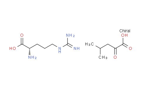 CAS No. 72087-40-2, (S)-2-Amino-5-guanidinopentanoic acid compound with 4-methyl-2-oxopentanoic acid (1:1)