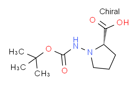 CAS No. 77821-22-8, (S)-1-((tert-Butoxycarbonyl)amino)pyrrolidine-2-carboxylic acid