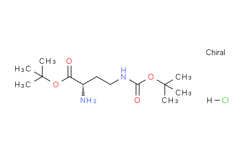 CAS No. 1956436-17-1, (S)-tert-Butyl 2-amino-4-((tert-butoxycarbonyl)amino)butanoate hydrochloride