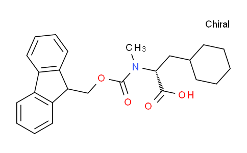 CAS No. 1210834-55-1, (R)-2-((((9H-Fluoren-9-yl)methoxy)carbonyl)(methyl)amino)-3-cyclohexylpropanoic acid