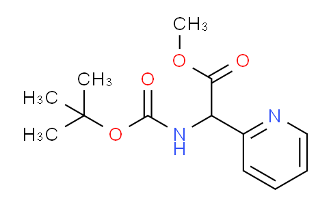 CAS No. 1001426-31-8, Methyl 2-(Boc-amino)-2-(2-pyridyl)acetate