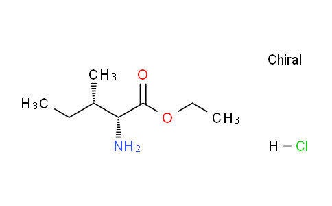 CAS No. 315700-65-3, D-allo-Isoleucine Ethyl Ester Hydrochloride
