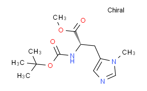 CAS No. 72212-51-2, Methyl (S)-2-(Boc-amino)-3-(1-methyl-5-imidazolyl)propanoate