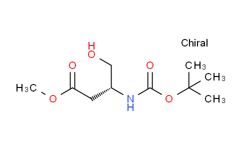 CAS No. 1062238-49-6, methyl (R)-3-((tert-butoxycarbonyl)amino)-4-hydroxybutanoate
