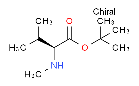 CAS No. 5616-87-5, tert-butyl (2S)-3-methyl-2-(methylamino)butanoate