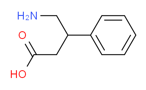 CAS No. 1078-21-3, 4-amino-3-phenylbutanoic acid