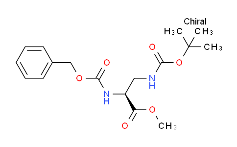 CAS No. 58457-98-0, methyl (S)-2-(((benzyloxy)carbonyl)amino)-3-((tert-butoxycarbonyl)amino)propanoate