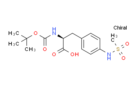 CAS No. 204856-74-6, (S)-2-((tert-Butoxycarbonyl)amino)-3-(4-(methylsulfonamido)phenyl)propanoic acid