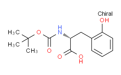 CAS No. 119660-45-6, (R)-2-((tert-Butoxycarbonyl)amino)-3-(2-hydroxyphenyl)propanoic acid