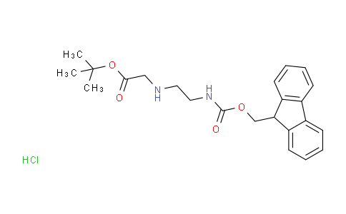 CAS No. 169396-88-7, tert-Butyl 2-((2-((((9H-fluoren-9-yl)methoxy)carbonyl)amino)ethyl)amino)acetate hydrochloride