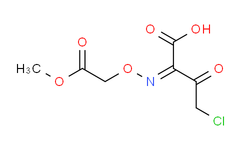 CAS No. 84080-70-6, (Z)-4-Chloro-2-((2-methoxy-2-oxoethoxy)imino)-3-oxobutanoic acid
