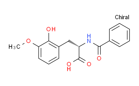 CAS No. 101878-45-9, (S)-2-Benzamido-3-(2-hydroxy-3-methoxyphenyl)propanoic acid