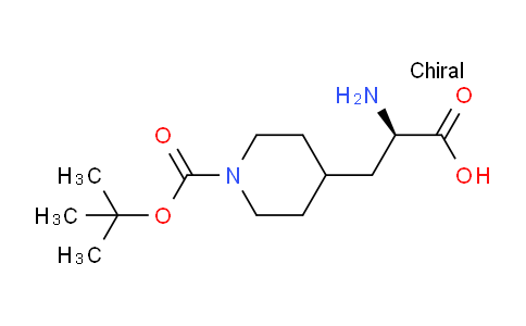 CAS No. 1217644-86-4, (2R)-2-amino-3-{1-[(tert-butoxy)carbonyl]piperidin-4-yl}propanoic acid